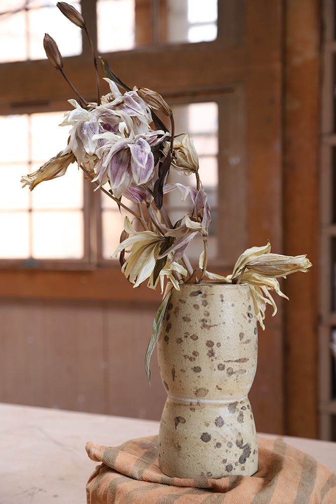 Robins Egg Two Part Vase